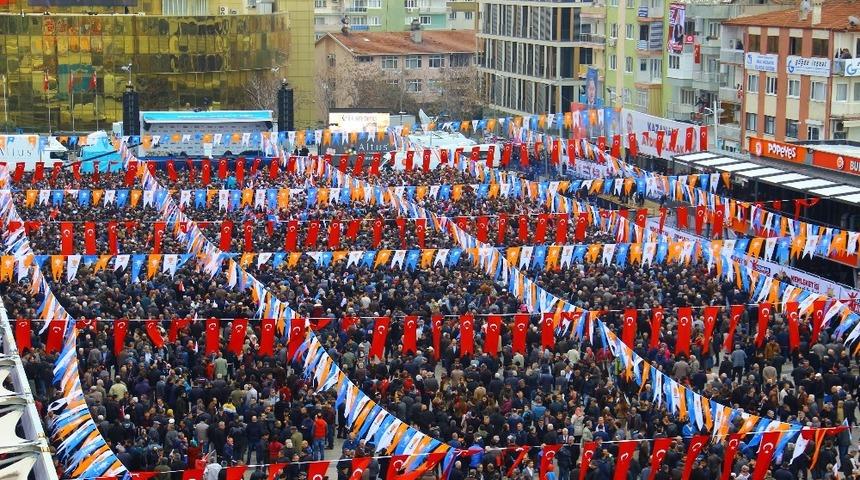 Aydın&rsquo;da meydan doldu, vatandaşlar Cumhurbaşkanı Erdoğan&rsquo;ı bekliyor