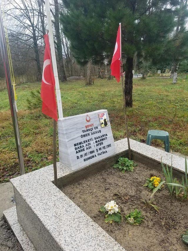 El Bab’da şehit düşen Ömer Akkuş mezarı başında anıldı