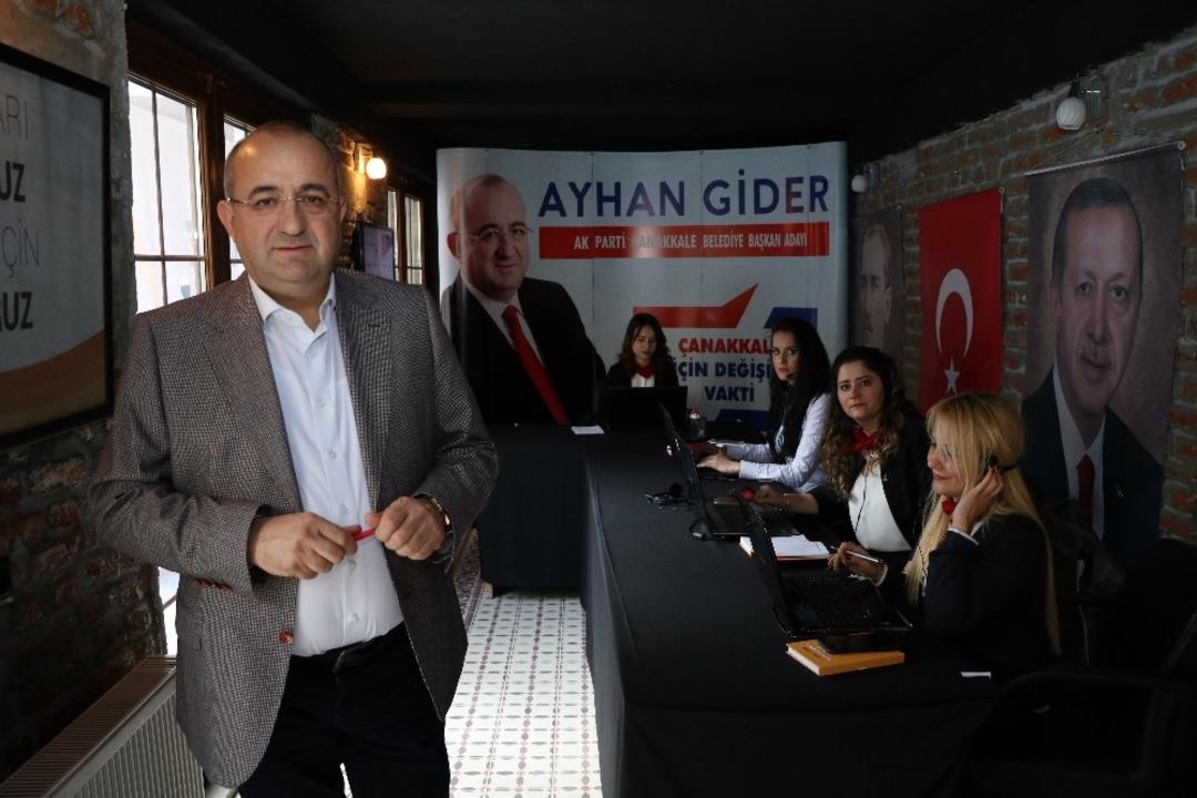 Başkan adayı Ayhan Gider &ccedil;ağrı merkezinde soruları yanıtladı