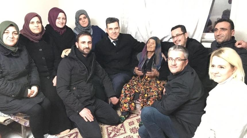 Esgin’den 119 yaşındaki Fatma nineye ziyaret