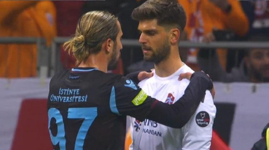 Yusuf Yazıcı, penaltı öncesi Arda Akbulut'u teselli etti