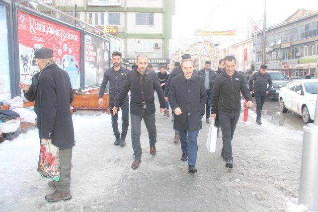 Başkan Epcim’den Altay Caddesi esnafına ziyaret