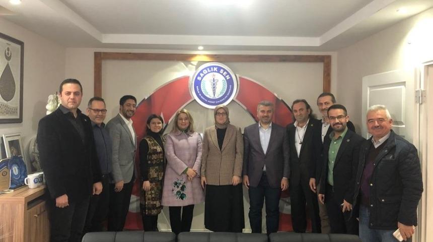 Milletvekillerinden Sağlık-Sen&rsquo;e ziyaret