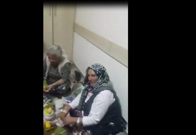 Hastane odasında 'çiğ köfte partisi'ne inceleme