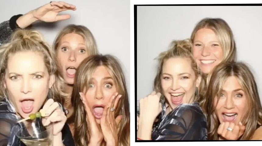 Kate Hudson, Jennifer Aniston ve Gwyneth Paltrow’dan 'ölümüne kankayız' pozu!