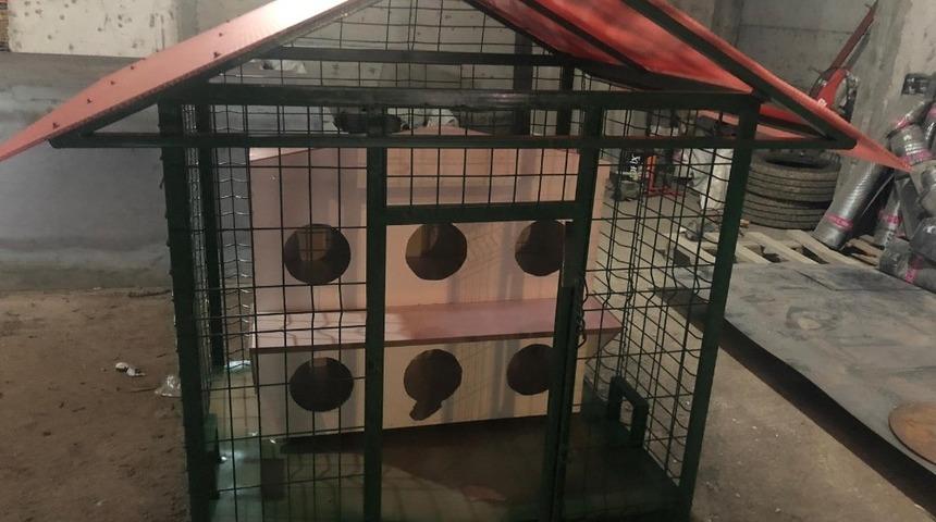 Silopi&rsquo;de sokak kedileri i&ccedil;in barınak yapıldı