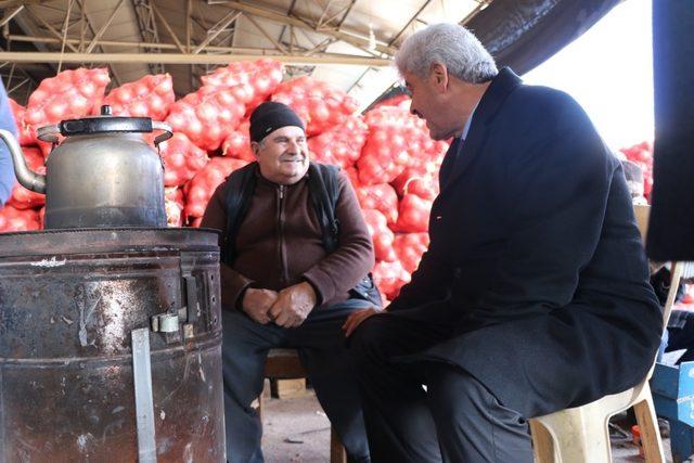 Ekinci hal pazarı esnafından destek istedi