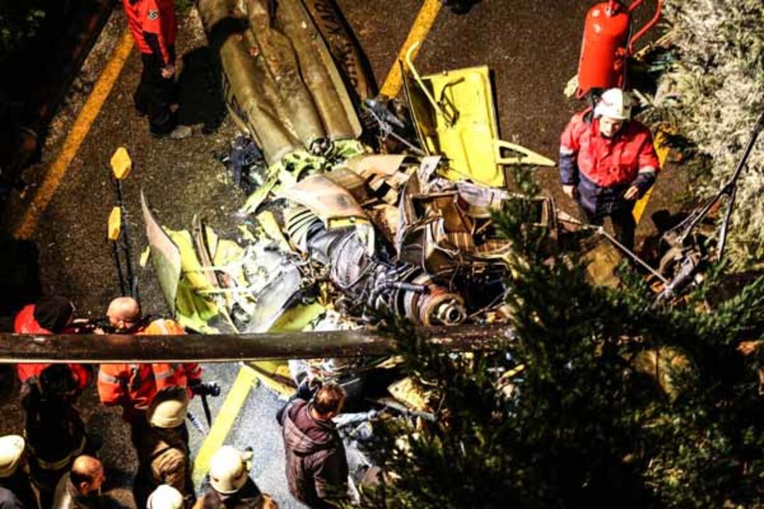 Helikopterin d&uuml;şt&uuml;ğ&uuml; b&ouml;lgeden son fotoğraflar