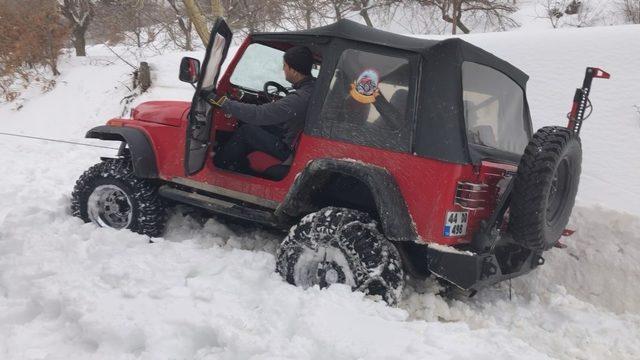 Off road ekibi karda zor anlar yaşadı 1