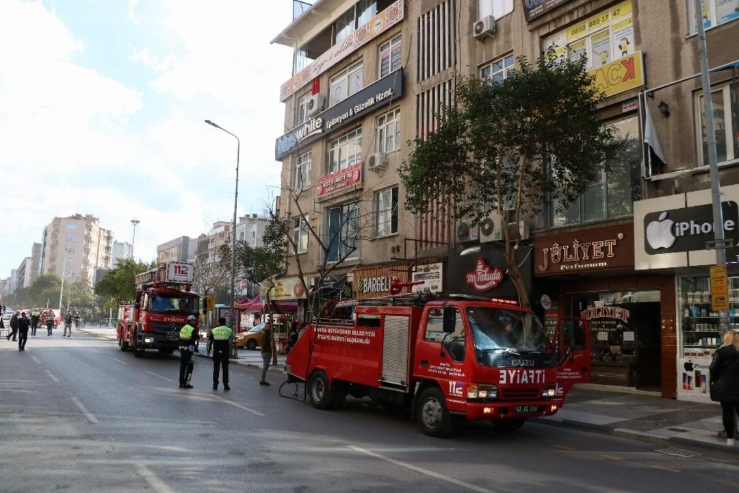 Izgara tezgahı alev aldı