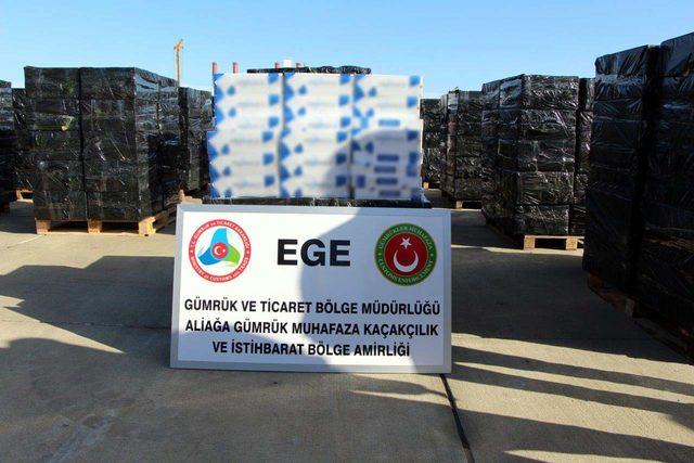 İzmir'de 500 bin paket kaçak sigara ele geçirildi