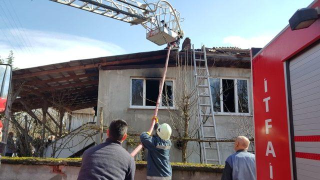 Çilimli’de meydana gelen yangın korkuttu