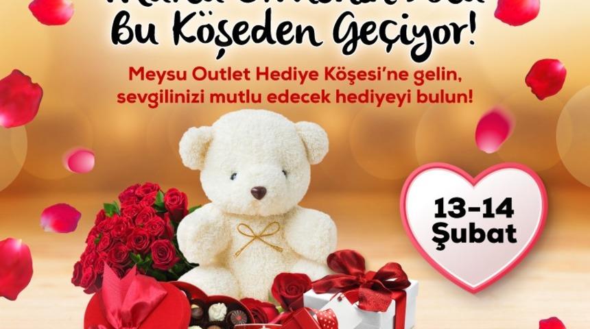 Sevgililer Günü’nde alışverişin kalbi Meysu Outlet’te atıyor