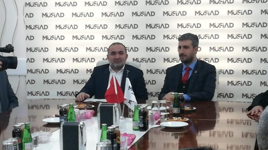 SP B&uuml;y&uuml;kşehir adayı Marasalı&rsquo;dan M&Uuml;SİAD&rsquo;a ziyaret