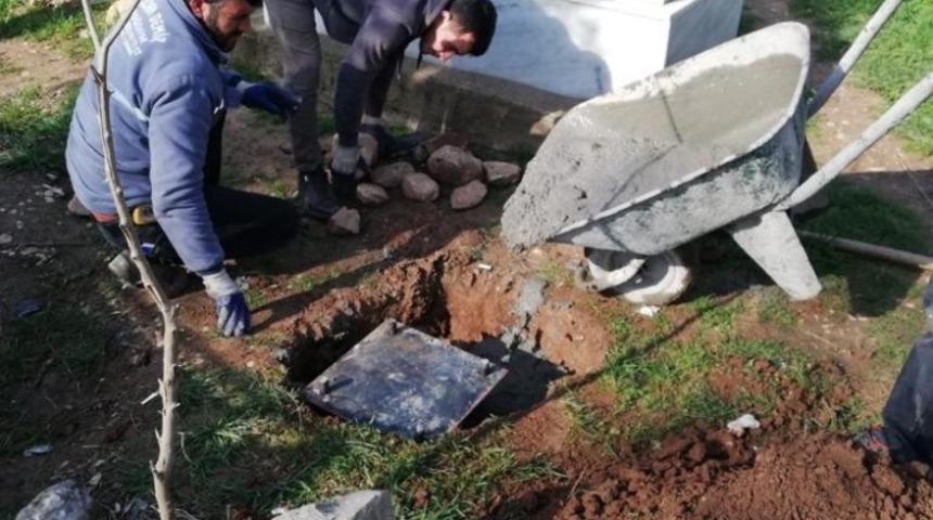 Silopi&rsquo;de mezarlıklar onarıldı