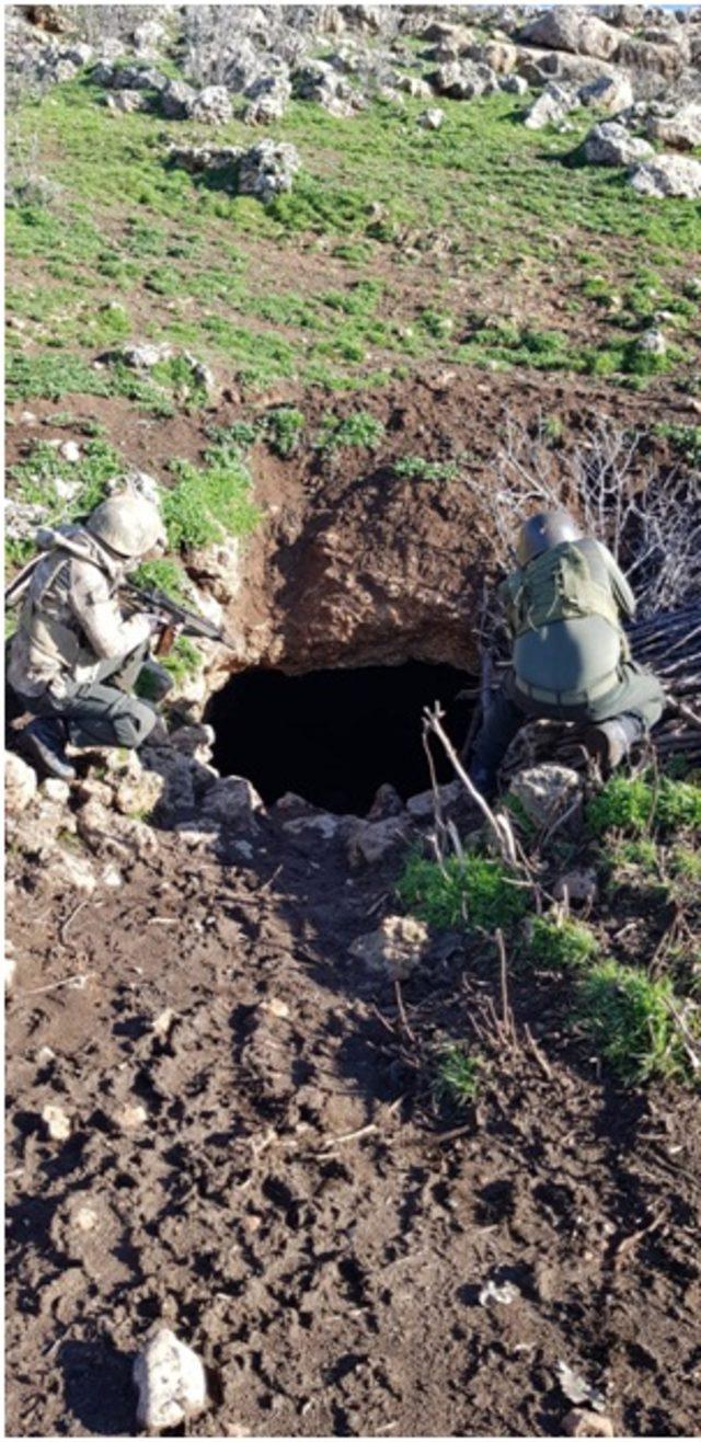 Şırnak'ta teröristlerin kullandığı 35 mağara bulundu