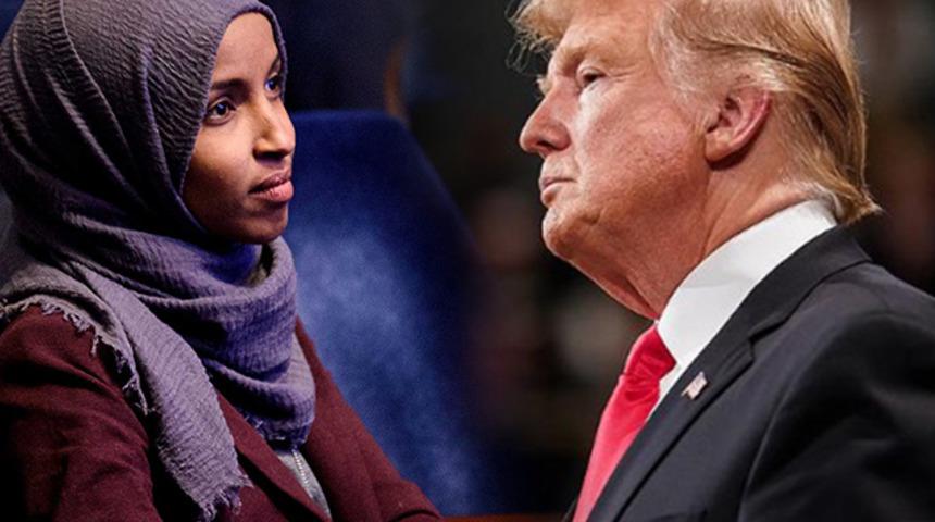 Donald Trump'tan ABD Kongresi'ne giren ilk başörtülü Müslüman kadına çağrı: İstifa et