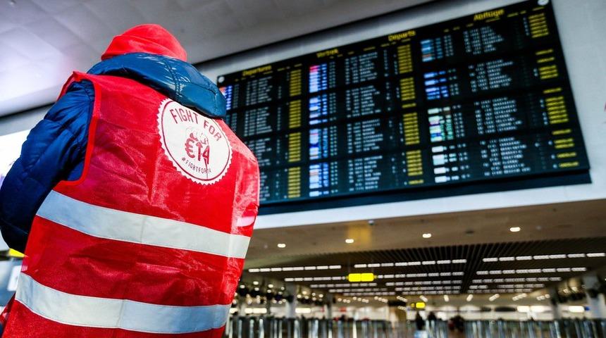 Belçika'da 24 saatlik genel grev nedeniyle hayat durdu, ülke hava sahası kapandı