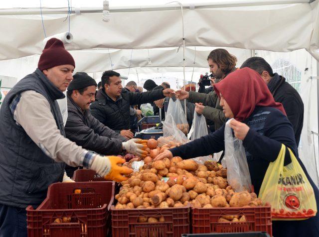 Başkent'te tanzim satışta 2 günde 150 ton sebze satıldı