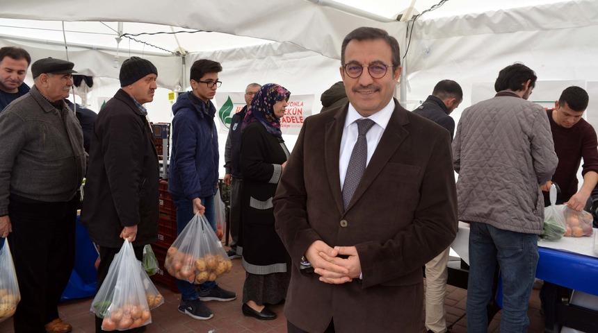 Başkent'te tanzim satışta 2 günde 150 ton sebze satıldı