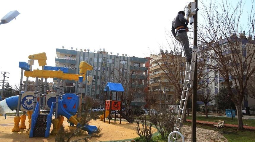 Haliliye&rsquo;de parklarda g&uuml;venlik &ccedil;alışmaları devam ediyor
