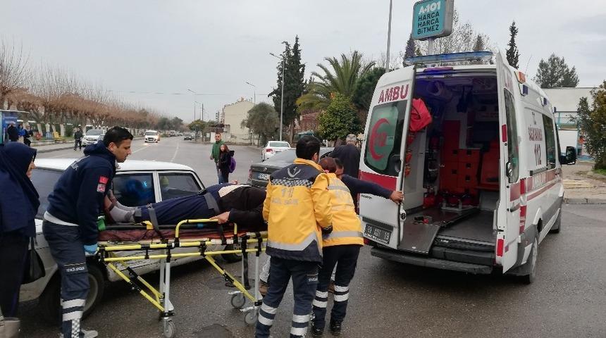 Aydın&rsquo;da trafik kazası: 2 yaralı