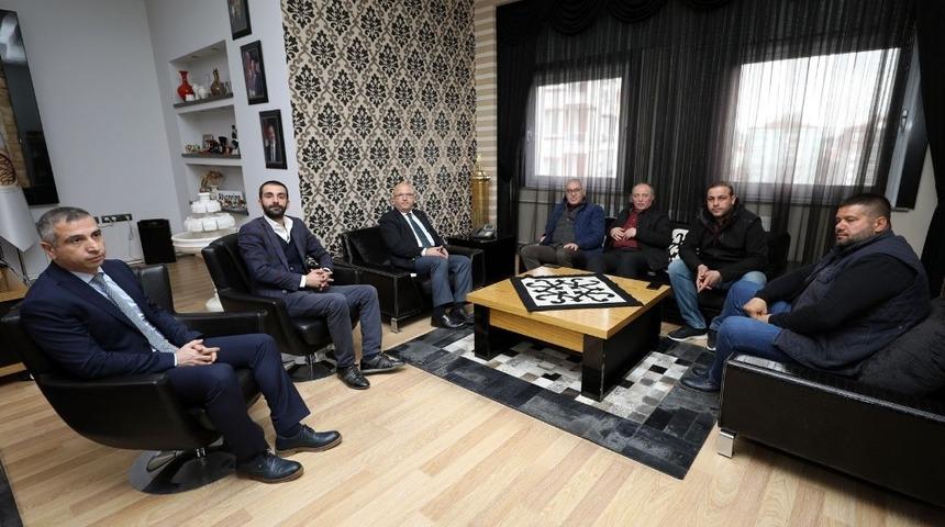 Alevi K&uuml;lt&uuml;r Dernekleri Genel Başkanı Doğan Demir Başkan &Ccedil;oban&rsquo;ı ziyaret etti