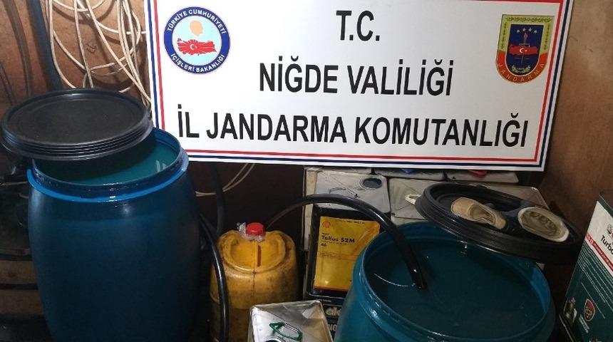 Niğde&rsquo;de 416 litre ka&ccedil;ak motorin ele ge&ccedil;irildi