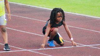 100 metreyi 14 saniyede koştu henüz 7 yaşında