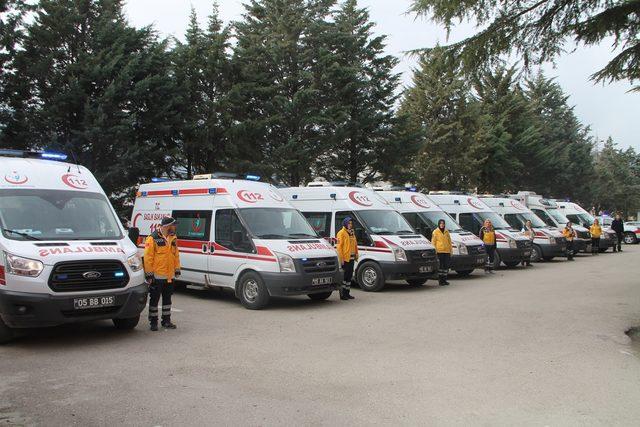 Amasya'da, 112 Acil Servis ekipleri asılsız ihbarlardan dertli