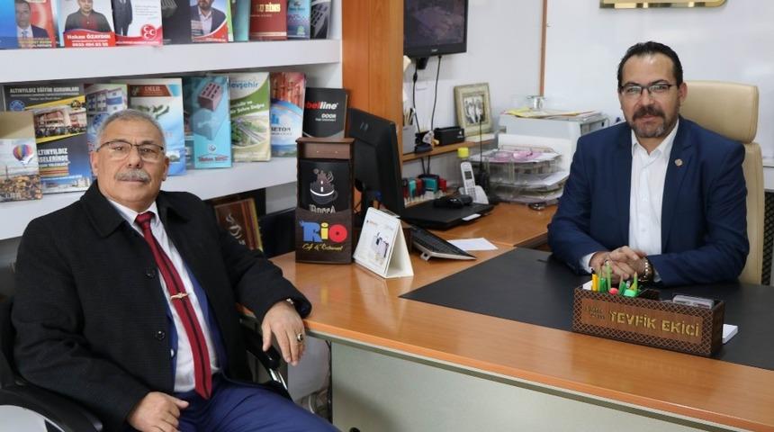 U&ccedil;hisar Belediye Başkanı Karaaslan, NGC Başkanı Ekici&rsquo;yi ziyaret etti