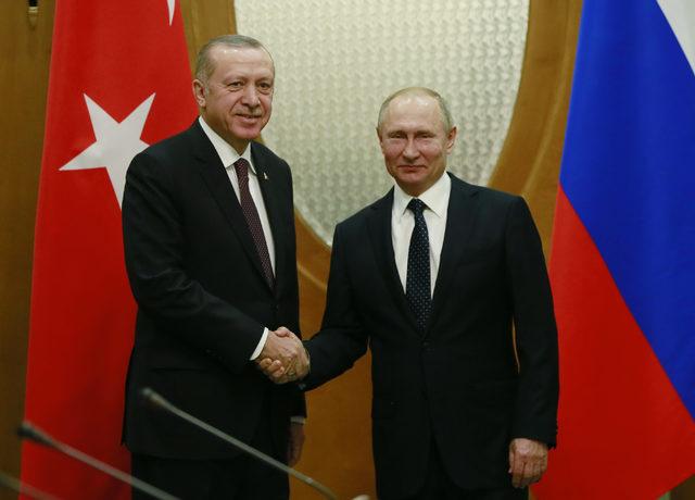 Cumhurbaşkanı Erdoğan, Rusya Devlet Başkanı Vladimir Putin ile görüştü