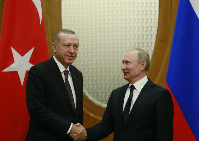 Cumhurbaşkanı Erdoğan, Rusya Devlet Başkanı Vladimir Putin ile görüştü