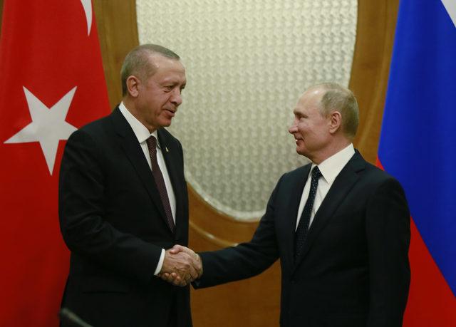 Cumhurbaşkanı Erdoğan, Rusya Devlet Başkanı Vladimir Putin ile görüştü