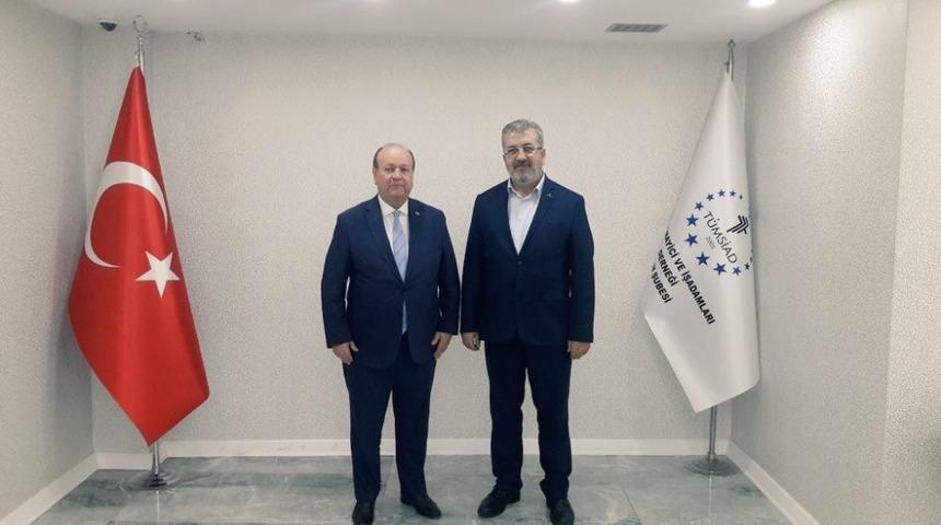 T&Uuml;MSİAD Mesut &Ouml;zakcan&rsquo;ı ağırladı