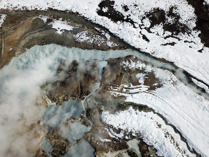 Ağrı'da dondurucu soğuklarda kaplıca keyfi  G3