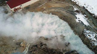 Ağrı'da dondurucu soğuklarda kaplıca keyfi 