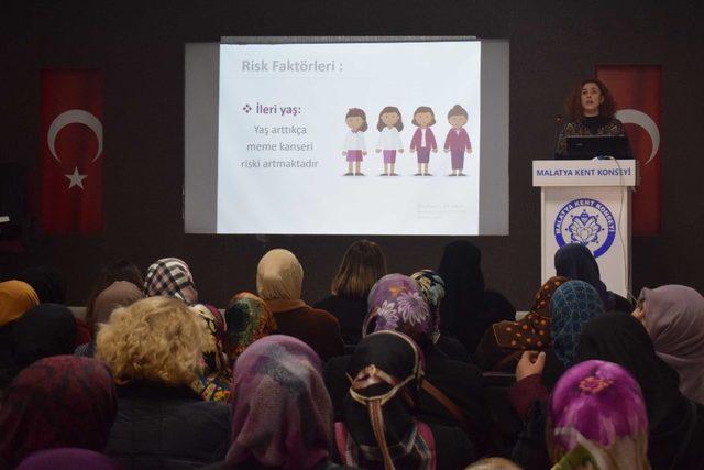 Kadınlara kanser türleri ve korunma yolları anlatıldı