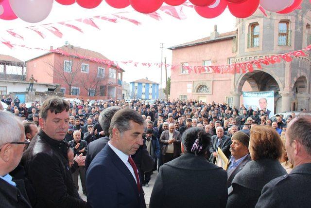 Ataş, Tomarza’da konuştu: “4 yılın sonunda elinizi vicdanınıza koyun. Artık değişimin gelip, gelmediğine siz karar verin”