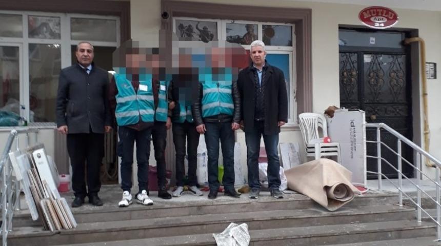 Denetimli Serbestlik şartları h&uuml;k&uuml;ml&uuml;leri Şehit Aileleri Derneğinde &ccedil;evre d&uuml;zenlemesi yaptı