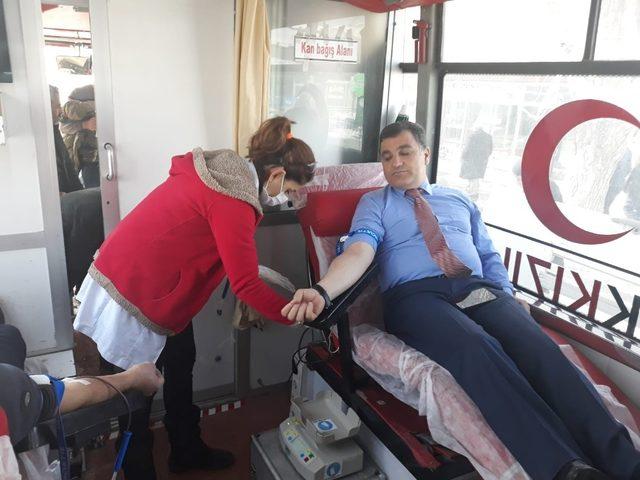 Eksi 20 derecede kan bağışı kampanyası