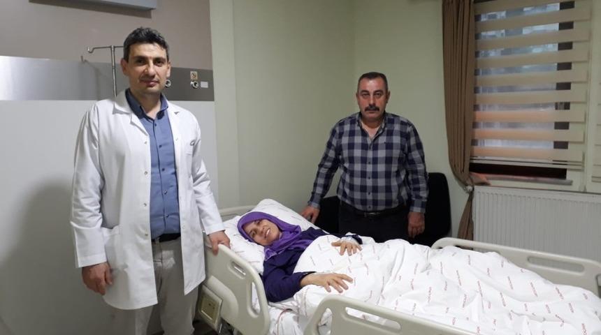Yapılan ameliyatla fel&ccedil; olmaktan kurtuldu