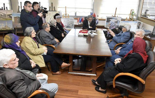 Başkan Alıcık yarım asırlık çiftleri ağırladı