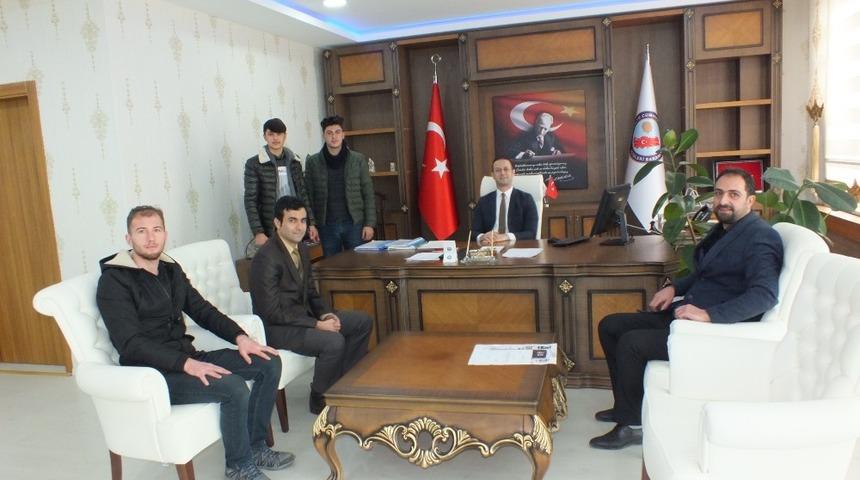 Malazgirt Spor Kul&uuml;b&uuml;nden Kaymakam Yal&ccedil;ın&rsquo;a ziyaret