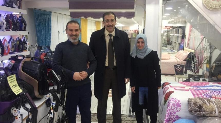 Başkan Bulutlar AK Parti i&ccedil;in destek turuna &ccedil;ıktı