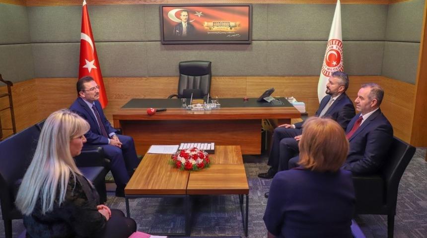 Altınok Romanya&rsquo;nın Ankara B&uuml;y&uuml;kel&ccedil;isi Gabriel Şopanda&rsquo;yı TBMM&rsquo;de kabul etti