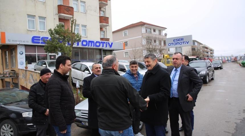 Başkan Akın ve meclis &uuml;yeleri Cumhuriyet Mahallesi&rsquo;nde