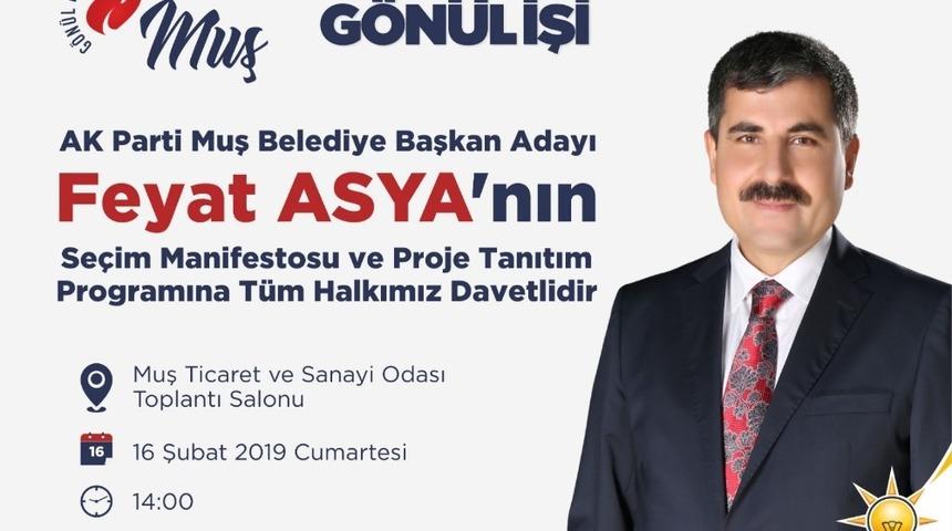 Başkan Asya, yarın projelerini a&ccedil;ıklayacak
