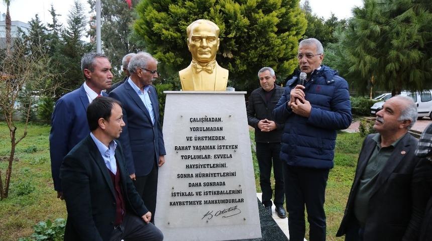 Mezitli&rsquo;de Atat&uuml;rk b&uuml;st&uuml; olan site sayısı her ge&ccedil;en g&uuml;n artıyor
