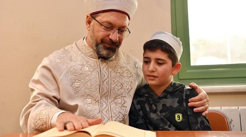 Diyanet İşleri Başkanı Erbaş, Kur&rsquo;an kursunun a&ccedil;ılışını yaptı